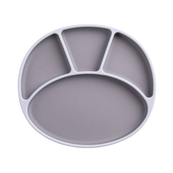 BIBADO SILIKONOVÝ DĚLENÝ TALÍŘ S PŘÍSAVKOU MIST - MISKY, TALÍŘKY A PODLOŽKY - KRMENÍ