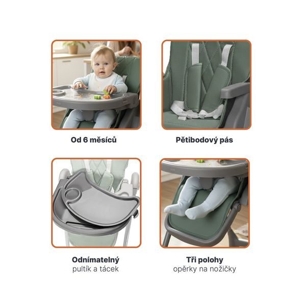 ZOPA DĚTSKÁ ŽIDLIČKA PRIMO - JÍDELNÍ ŽIDLIČKY PLASTOVÉ - KRMENÍ