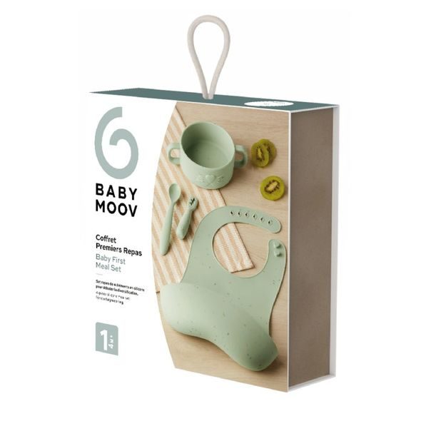 BABYMOOV SILIKONOVÁ JÍDELNÍ SADA BABY FIRST MEAL SET - VÝHODNÉ SADY - KRMENÍ