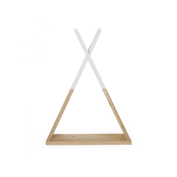 CHILDHOME POLICE NA STĚNU TIPI NATURAL WHITE - DEKORACE A POLIČKY - SPINKÁNÍ