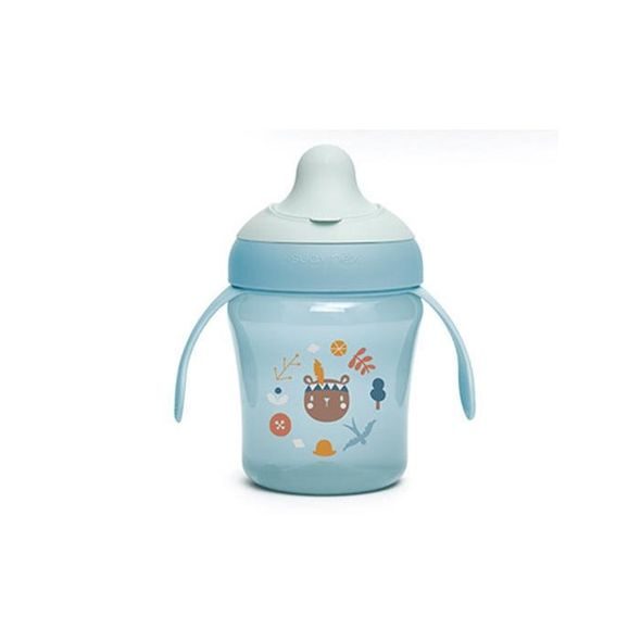 SUAVINÉX NEROZLITNÝ HRNÍČEK FOREST 200ML - MODRÝ - DĚTSKÉ HRNEČKY - KRMENÍ