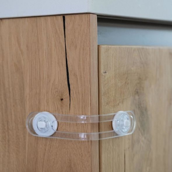 DOOKY VÍCEÚČELOVÝ UZÁVĚR 2KS TRANSPARENT - BEZPEČNOST DĚTÍ V DOMÁCNOSTI - KOUPÁNÍ A ZDRAVÍ
