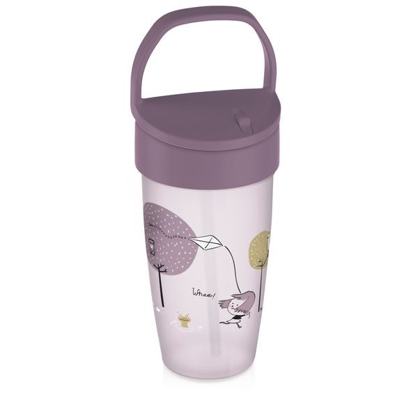 LOVI HRNÍČEK SE SLÁMKOU LOVELY ACTIVE 350 ML HOLKA - DĚTSKÉ HRNEČKY - KRMENÍ