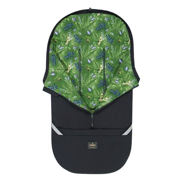 EMITEX FUSAK 2V1 COCOON SOFTSHELL BLACK + FAIRYTALE WOODLAND - FUSAKY DO KOČÁRKU - KOČÁRKY A PŘÍSLUŠENSTVÍ