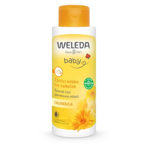 WELEDA ČISTÍCÍ MLÉKO NA ZADEČEK 400ML - MASTI NA ZADEČEK - PŘEBALOVÁNÍ