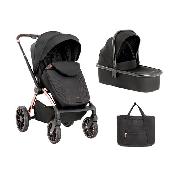 KIKKABOO KOČÁREK KARA 2V1 BLACK - DVOJKOMBINACE - KOČÁRKY A PŘÍSLUŠENSTVÍ