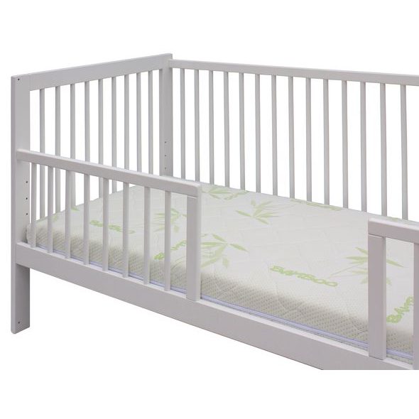 SCARLETT DĚTSKÁ POSTÝLKA SE STAHOVACÍM BOKEM PERTA (BUK) BÍLÁ 140X70CM - DŘEVĚNÉ POSTÝLKY - SPINKÁNÍ