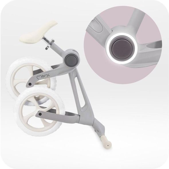 MOMI ODRÁŽEDLO MOMI NORU SKLÁDACÍ ŠEDÉ - DĚTSKÁ KOLA ODRÁŽECÍ - NOŠENÍ & SPORT