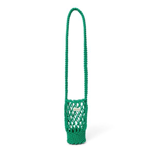 STUDIO NOOS MACRAME BOTTLE BAG GREEN - DOPLŇKY - PRO MAMINKY