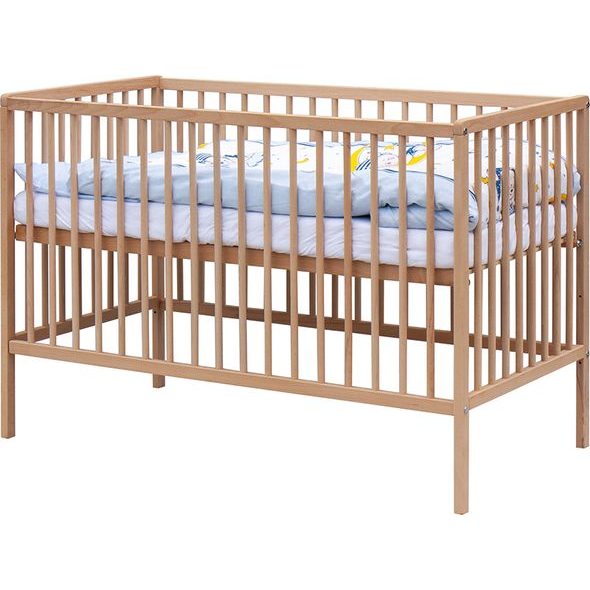 SCARLETT DĚTSKÁ POSTÝLKA S KOMPLETNÍ VÝBAVOU LUNITO 120 X 60 CM - DŘEVĚNÉ POSTÝLKY - SPINKÁNÍ