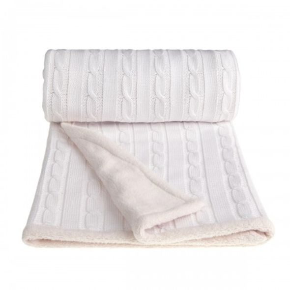 T-TOMI PLETENÁ DEKA WINTER S HŘEJIVÝM BERÁNKEM - DĚTSKÉ DEKY PRO MIMINKA - SPINKÁNÍ