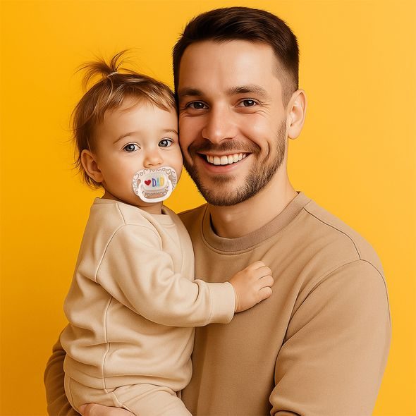 CANPOL BABIES DUDLÍK SVÍTÍCÍ SILIKONOVÝ SYMETRICKÝ LOVE MUM&DAD 0-6M 2KS - ŠIDÍTKA A DOPLŇKY - KRMENÍ