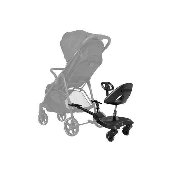 KIKKABOO STUPÁTKO KE KOČÁRKU SE SEDÁTKEM ALLY XL BLACK - STUPÁTKA ZA KOČÁREK - KOČÁRKY A PŘÍSLUŠENSTVÍ