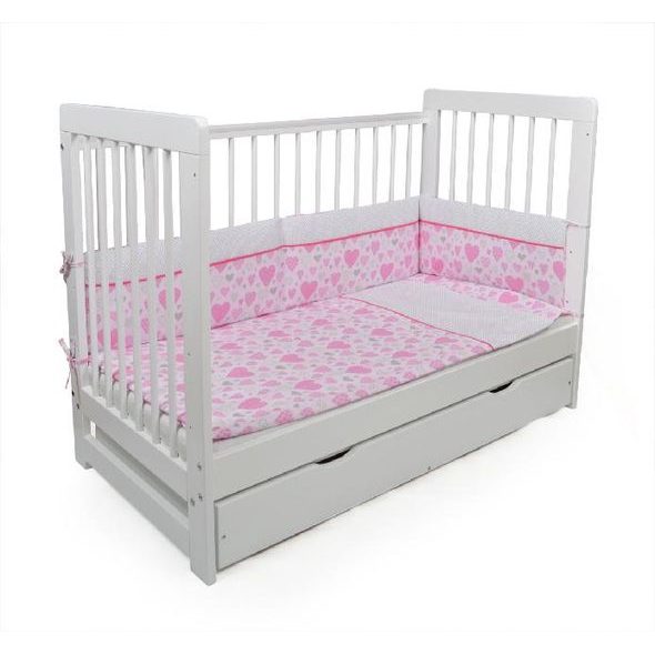 TOMI POVLEČENÍ K2/K3 SRDCE RŮŽOVÁ - POVLEČENÍ DO POSTÝLKY - SPINKÁNÍ