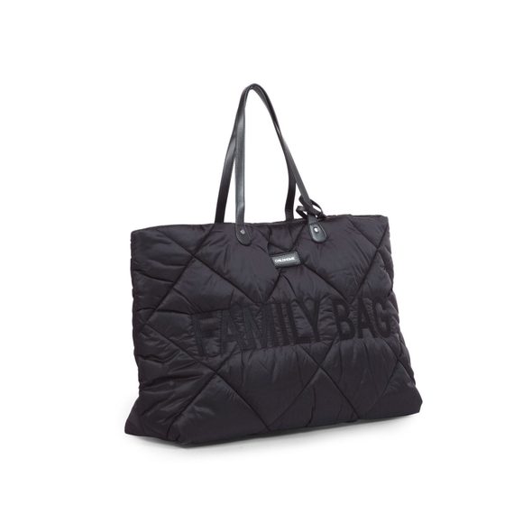 CHILDHOME CESTOVNÍ TAŠKA FAMILY BAG PUFFERED BLACK - PŘEBALOVACÍ TAŠKY - KOČÁRKY A PŘÍSLUŠENSTVÍ