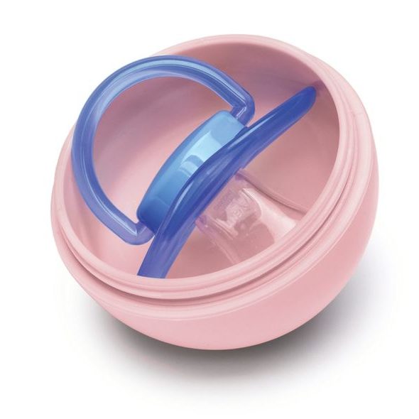 MELII KRABIČKY NA DUDLÍK 2KS - RŮŽOVÁ/ŠEDÁ - ŠIDÍTKA A DOPLŇKY - KRMENÍ