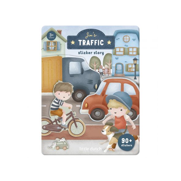 LITTLE DUTCH KNÍŽKA SE SAMOLEPKAMI DOPRAVA JIM - LITTLE DUTCH - PRO DĚTI