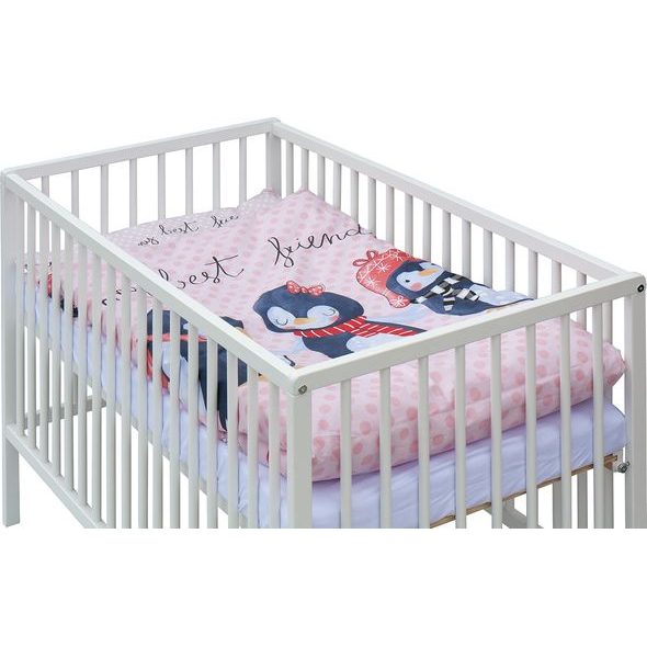 SCARLETT DĚTSKÁ POSTÝLKA S KOMPLETNÍ VÝBAVOU SCARLETT 120 X 60 CM - PIMPI - DŘEVĚNÉ POSTÝLKY - SPINKÁNÍ