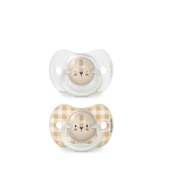 SUAVINEX ŠIDÍTKO DEN&NOC FYZIOLOGICKÉ SILIKON 0-6M 2KS - ŠIDÍTKA A DOPLŇKY - KRMENÍ
