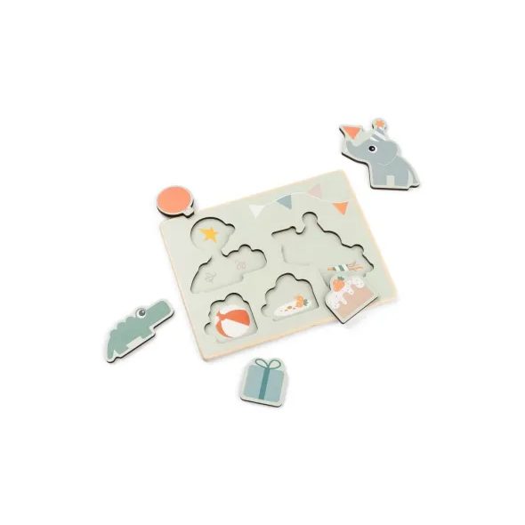 DONE BY DEER DŘEVĚNÉ PUZZLE CELEBRATION - MOTORICKÉ A HRY - PRO DĚTI