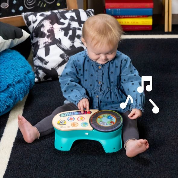 BABY EINSTEIN HRAČKA HUDEBNÍ GRAMOFON DJ DISCOVERY™ MAGIC TOUCH™ HAPE 6M+ - HUDEBNÍ NÁSTROJE - PRO DĚTI