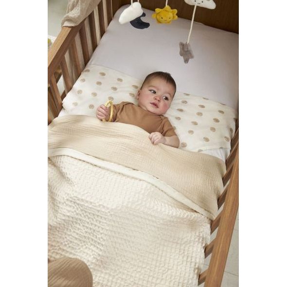 MEYCO MUŠELÍNOVÁ PŘIKRÝVKA 75X100 - SOFT SAND - DĚTSKÉ DEKY PRO MIMINKA - SPINKÁNÍ