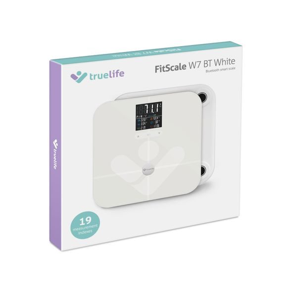 TRUELIFE FITSCALE W7 BT WHITE - OSOBNÍ VÁHY - PRO MAMINKY