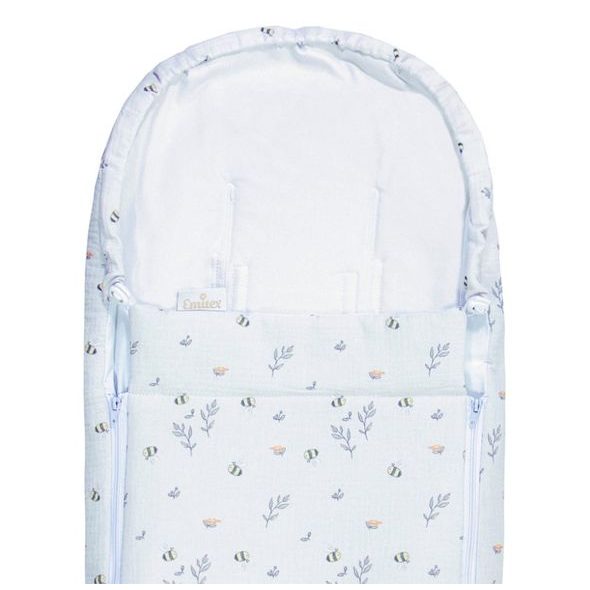 EMITEX NOVOROZENECKÝ FUSAK MUŠELÍN LITTLE BEE - FUSAKY DO AUTOSEDAČKY - AUTOSEDAČKY A PŘÍSLUŠENSTVÍ