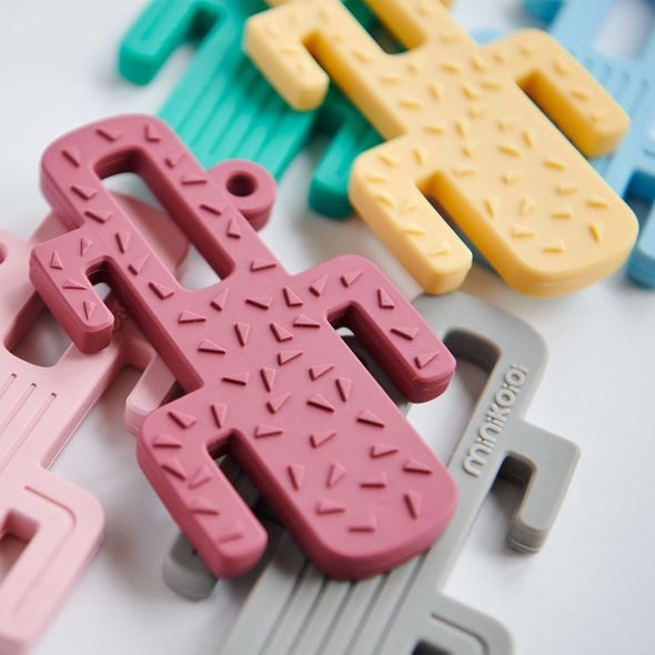 MINIKOIOI KOUSÁTKO SILIKONOVÉ KAKTUS - GREY - KOUSÁTKA - PRO DĚTI