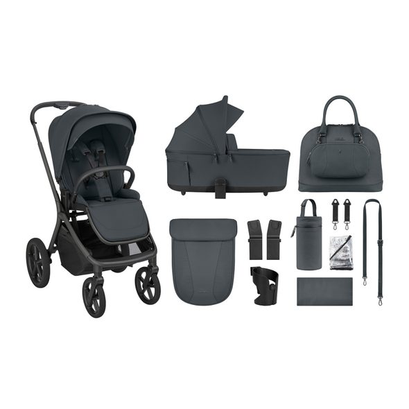 KIKKABOO KOČÁREK 2V1 GOYA PLATINUM GRAPHITE - DVOJKOMBINACE - KOČÁRKY A PŘÍSLUŠENSTVÍ