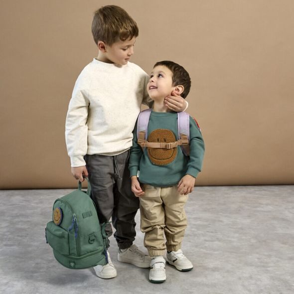 LÄSSIG KIDS MINI BACKPACK LITTLE GANG DARK GREEN - BATOHY A TAŠKY - PRO DĚTI