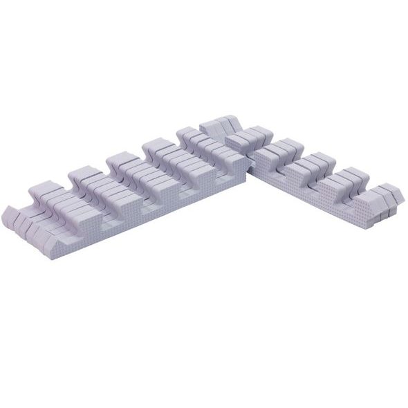 RIALTO BABY SADA OKRAJŮ SILVER PRO PĚNOVÉ PUZZLE 90X90CM - HRACÍ PODLOŽKY NA ZEM - SPINKÁNÍ