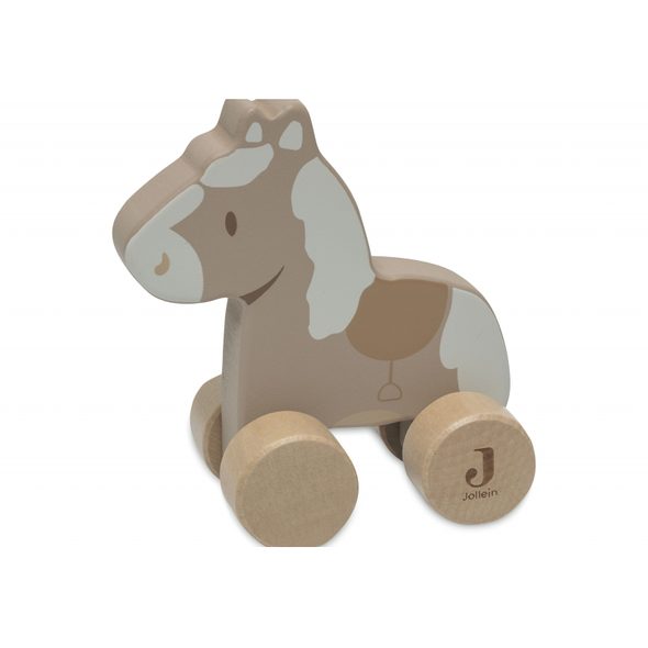 JOLLEIN KŮŇ NA KOLEČKÁCH DŘEVĚNÝ NOSTALGIC RIDE - AUTÍČKA A JEZDÍCÍ - PRO DĚTI