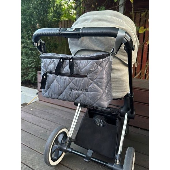 PINKIE ORGANIZÉR GREY SQUARE CLOSED - ORGANIZÉRY A KOŠÍKY - KOČÁRKY A PŘÍSLUŠENSTVÍ