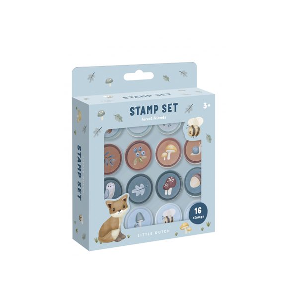LITTLE DUTCH RAZÍTKA SAMOBARVICÍ 16 KS FOREST FRIENDS - LITTLE DUTCH - PRO DĚTI