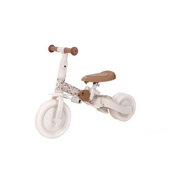 LITTLE DUTCH TŘÍKOLKA 4V1 OFF WHITE - TŘÍKOLKY ŠLAPACÍ - NOŠENÍ & SPORT