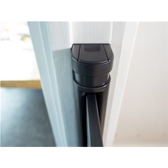 BABY DAN ZÁBRANA BABYDAN GUARD ME BLACK LAMELOVÁ 55-89CM SAMOSKLÁDACÍ - BEZPEČNOST DĚTÍ V DOMÁCNOSTI - KOUPÁNÍ A ZDRAVÍ