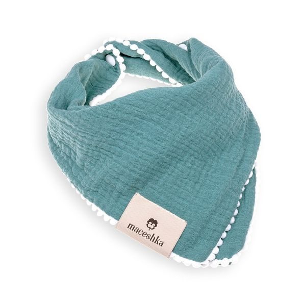 MACESHKA SLINTÁČEK NATURE DVOJITÝ S OZDOBNÝM OKRAJEM - BRYNDÁKY - KRMENÍ