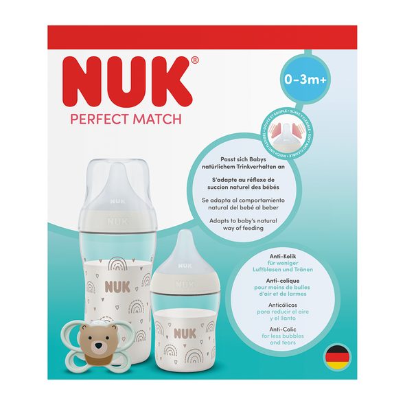 NUK PERFECT MATCH DÁRKOVÝ SET RAINBOW - KOJENECKÉ LAHVE - KRMENÍ