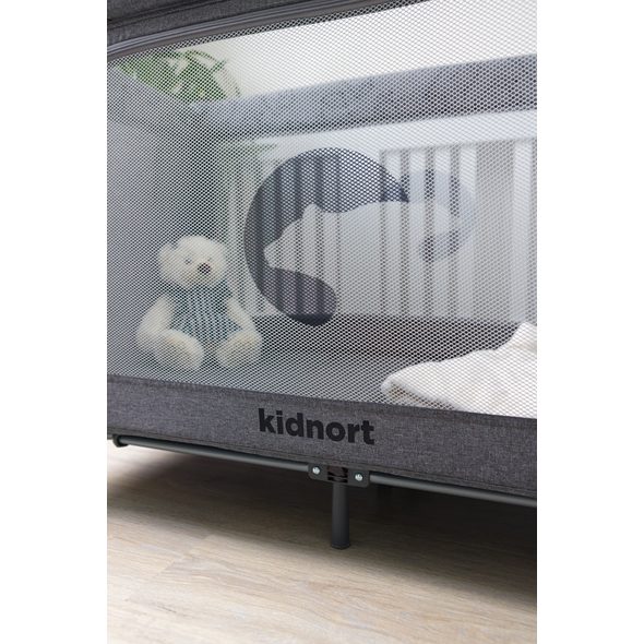 KIDNORT CESTOVNÍ POSTÝLKA KIDNORT GROTTA TMAVĚ ŠEDÁ - CESTOVNÍ POSTÝLKY - SPINKÁNÍ