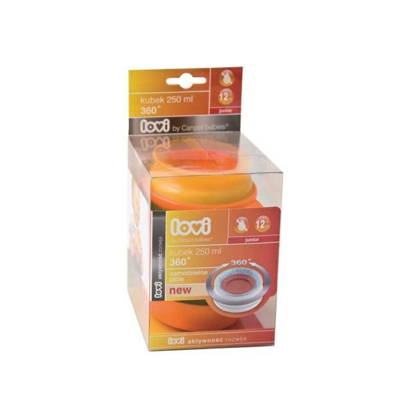 LOVI HRNÍČEK 360 JUNIOR 250ML S ÚCHYTY - DĚTSKÉ HRNEČKY - KRMENÍ