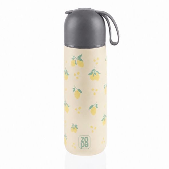 ZOPA TERMOSKA NA TEKUTINY SE SILIKONOVÝM DRŽÁKEM 400ML - TERMOOBALY A TERMOSKY - KRMENÍ