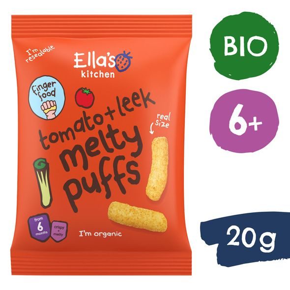 ELLA'S KITCHEN BIO KŘUPKY RAJČE A PÓREK (20 G) - TYČINKY/SUŠENKY - KRMENÍ