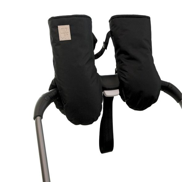 LEOKID RUKAVICE NA KOČÁREK BLACK COAL - RUKÁVNÍKY NA KOČÁREK - KOČÁRKY A PŘÍSLUŠENSTVÍ