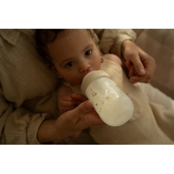 LITTLE DUTCH KOJENECKÉ LÁHVE 165 ML + 240 ML + 2 SAVIČKY HUSA - KOJENECKÉ LAHVE - KRMENÍ