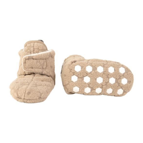 LODGER SLIPPER FOLKLORE FLEECE BEIGE 6 - 12 MĚSÍCŮ - KOJENECKÉ CAPÁČKY - PRO DĚTI