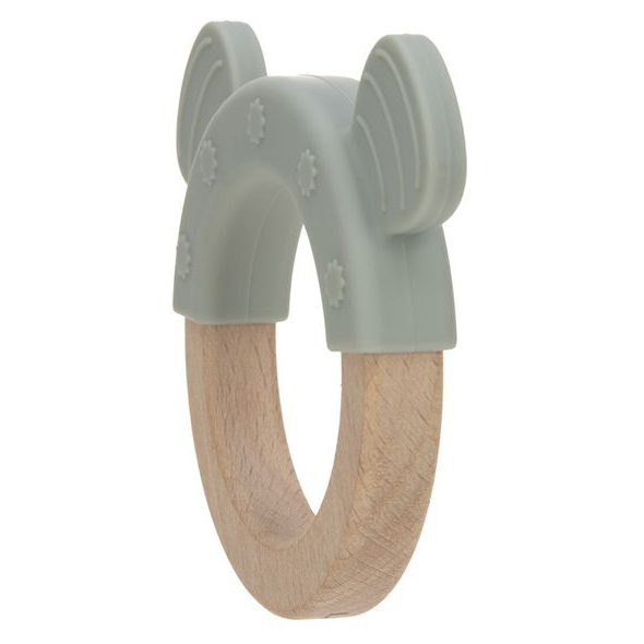 LÄSSIG TEETHER RING WOOD/SILICONE - KOUSÁTKA - PRO DĚTI