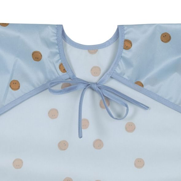 LÄSSIG LONG SLEEVE BIBS HAPPY RASCALS SMILE SKY BLUE - BRYNDÁKY - KRMENÍ