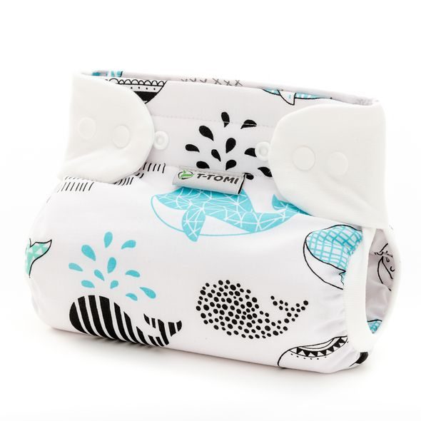 T-TOMI ORTOPEDICKÉ ABDUKČNÍ KALHOTKY - PATENTKY WHALES (3-6KG) - PLENKOVÉ KALHOTKY - PŘEBALOVÁNÍ