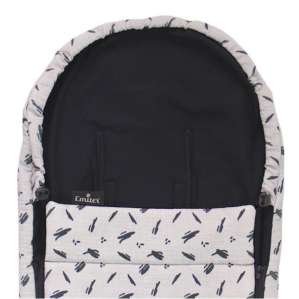 EMITEX NOVOROZENECKÝ FUSAK MUŠELÍN CRAZY NOTES - FUSAKY DO AUTOSEDAČKY - AUTOSEDAČKY A PŘÍSLUŠENSTVÍ